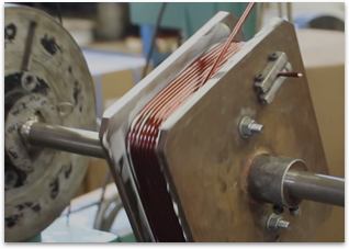 machine winding electrical coil